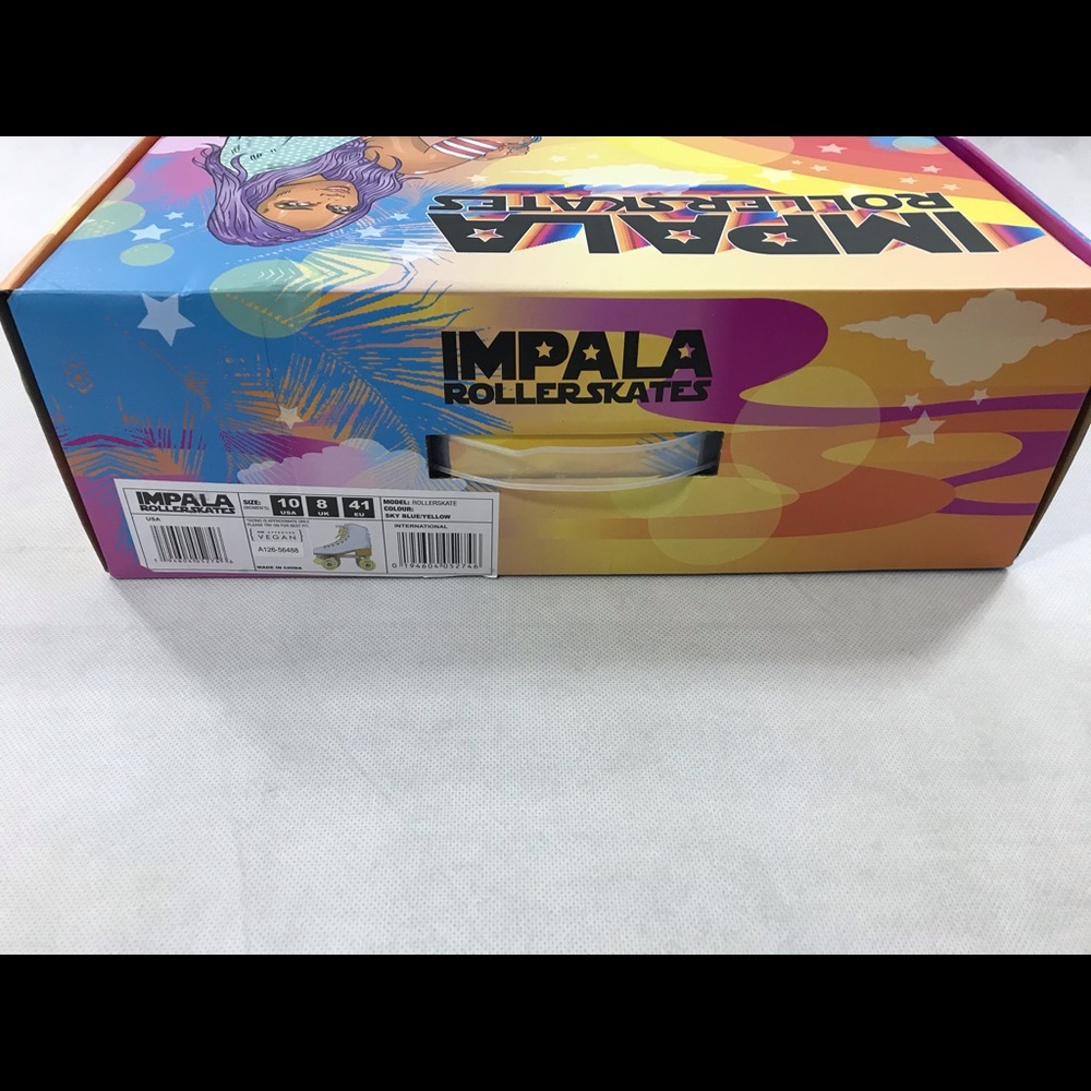 Impala Quad Roller Skate Sky Blue Yellow 10 NWT - Picture 3 of 4